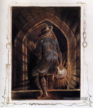  Man Tableaux - Los Entering The Grave Romantisme Âge romantique William Blake